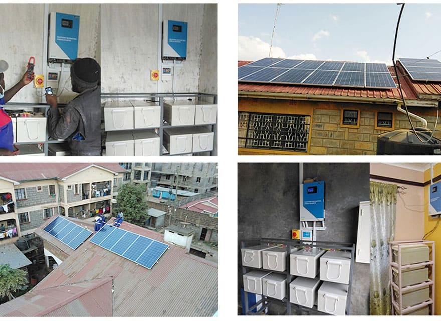 亚能 10 Sets 8KW Off-grid Solar Power System in Uganda