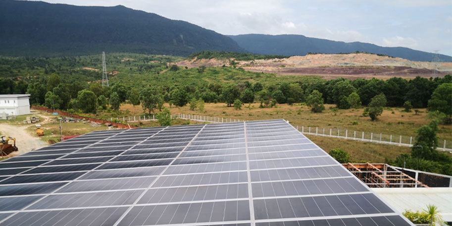 柬埔寨50KW并网太阳能系统